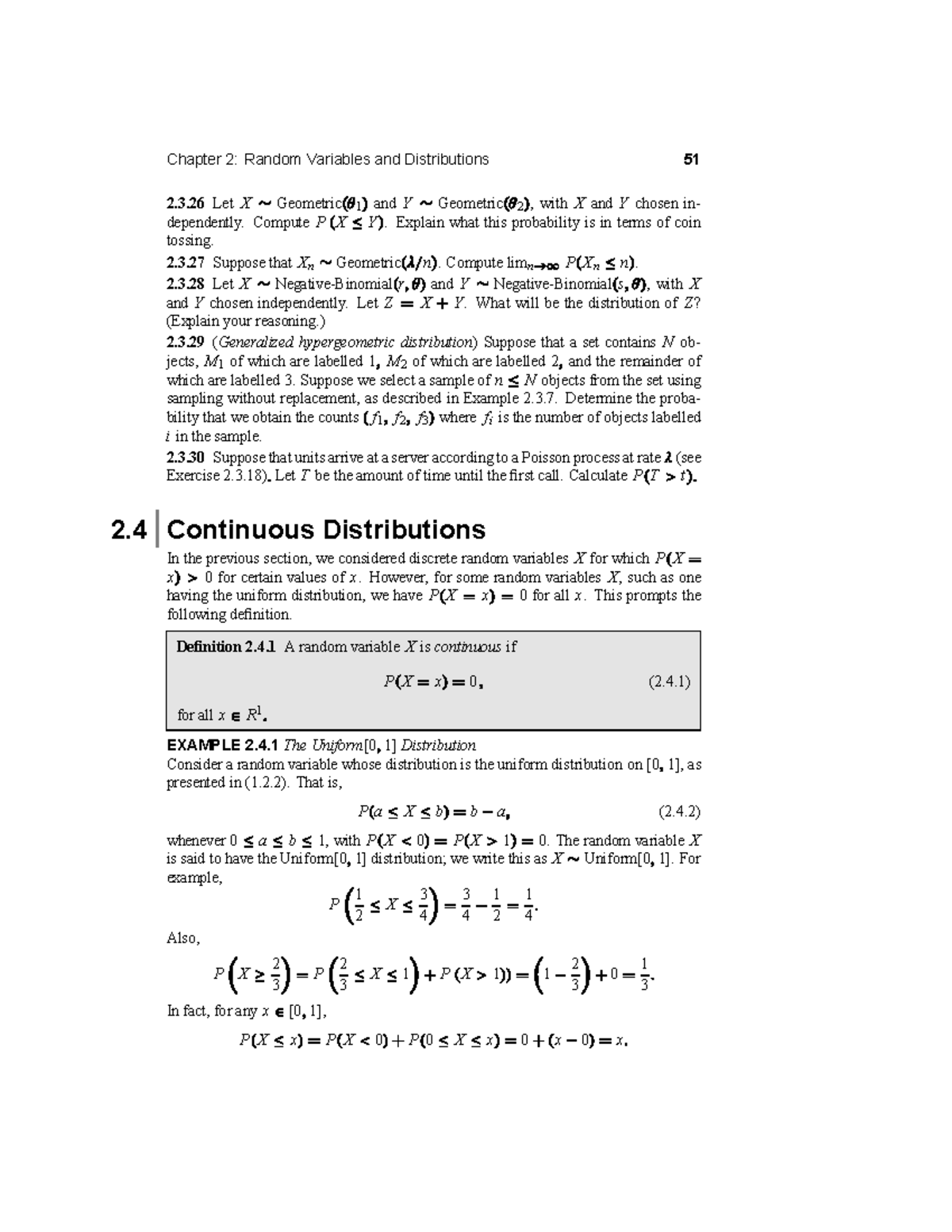 Chapter 2: Random Variables & Distributions - Calculus Notes Summary ...