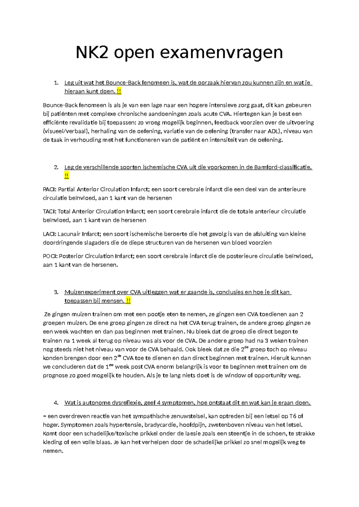 NK2 Open Examenvragen 2023-2024: Belangrijke Inzichten en Antwoorden ...