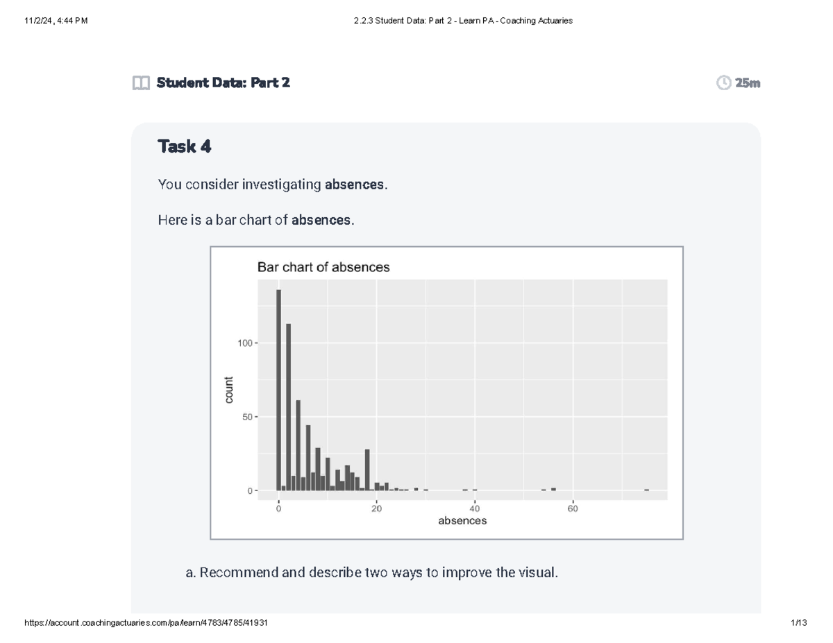 2.2.3 Student Data Analysis: Recommendations for Visual Improvements ...