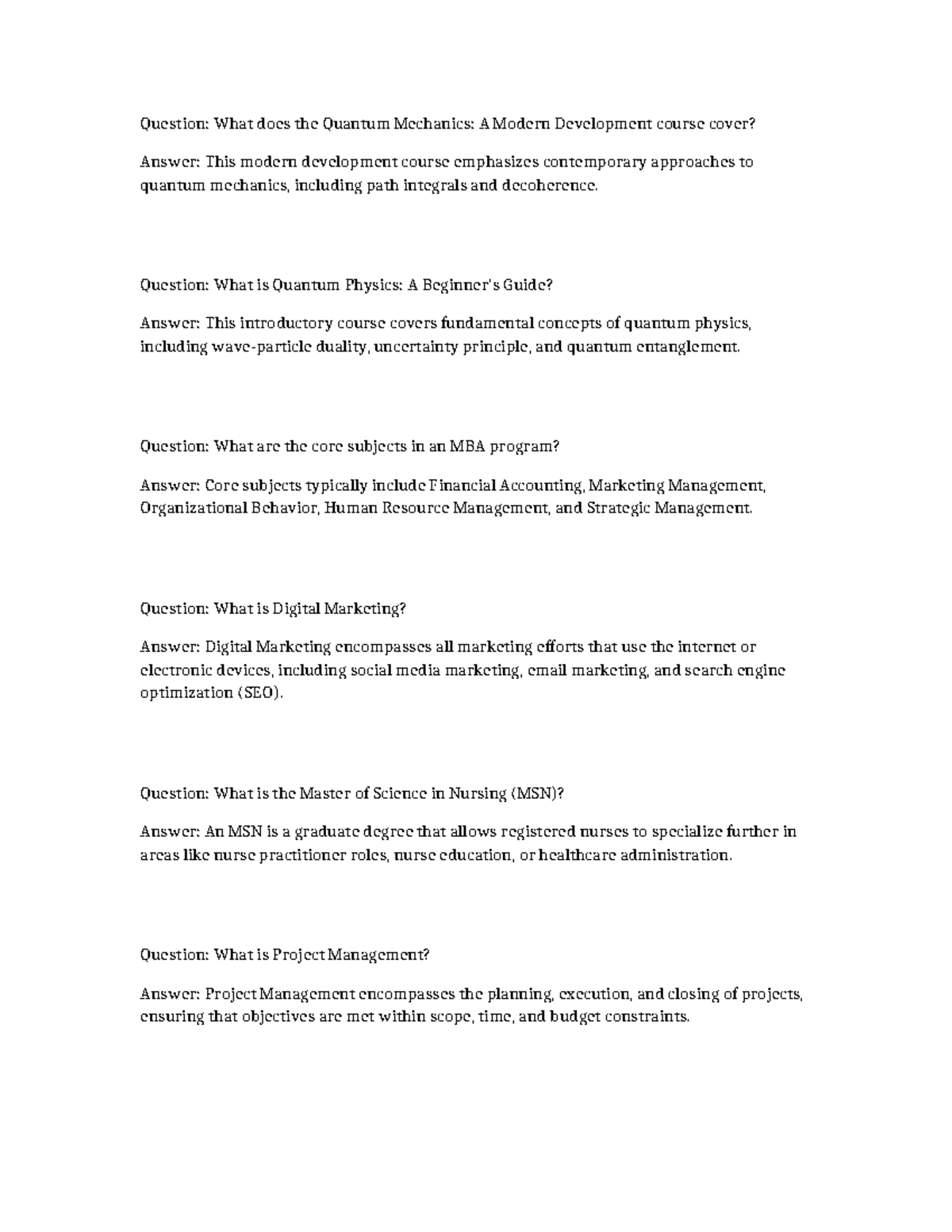 Quantum Mechanics & Physics Overview: Key Concepts & Courses - Studocu