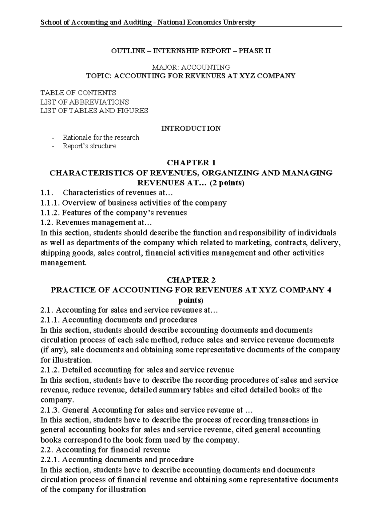 7 Thesis Outline Revenue - School of Accounting and Auditing - National ...