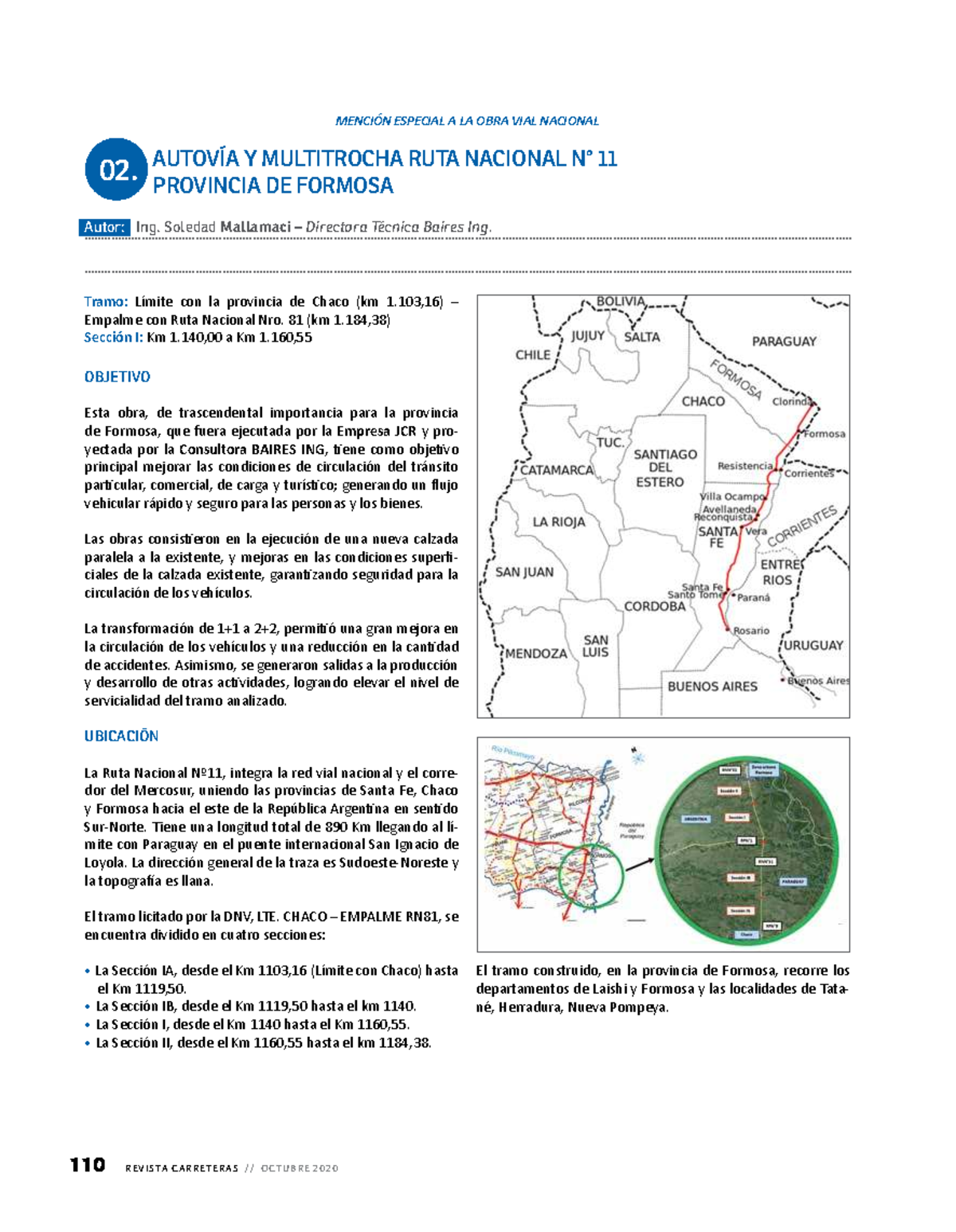 Informe sobre la Autovía y Multitrocha Ruta Nacional 11 - Formosa - Studocu