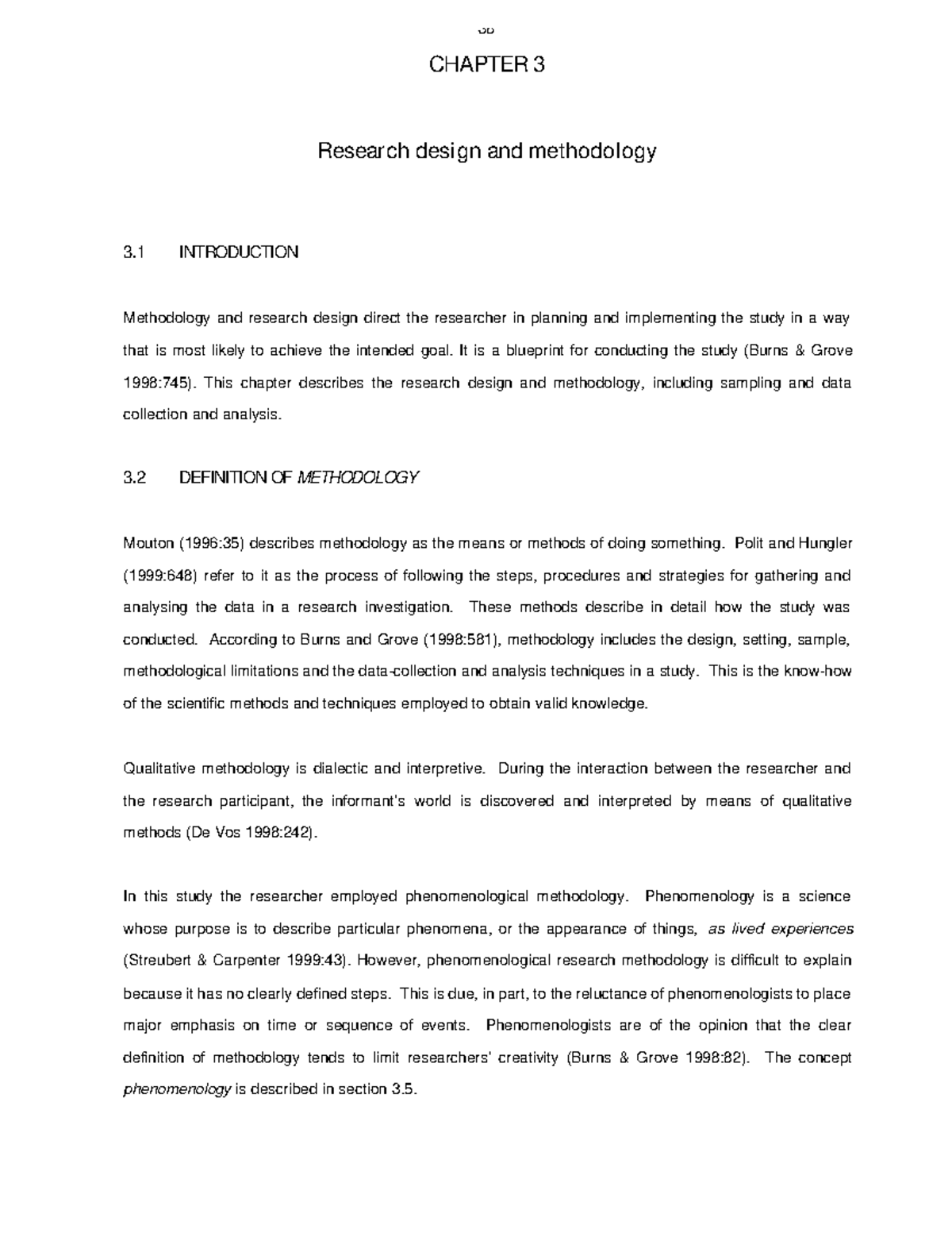 Chapter 3 - Research Design and Methodology on Unemployment (04) - Studocu