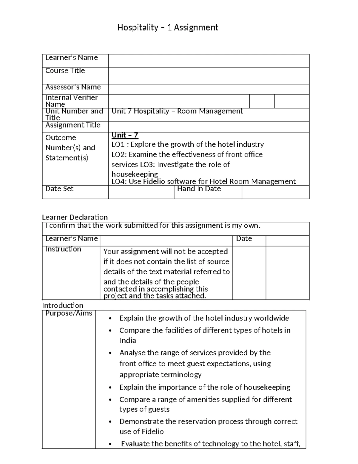 Hotel Front Office & Housekeeping Terms - Essential Guide - Studocu
