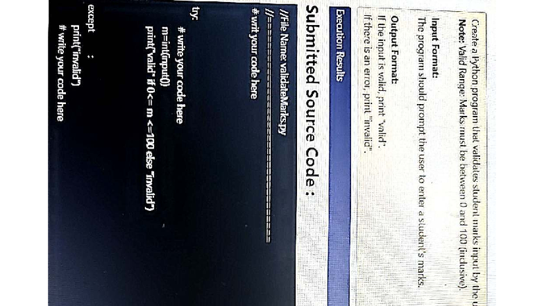 Unit 6: Python Exception Handling Test Solutions (Code Tantra) - Studocu