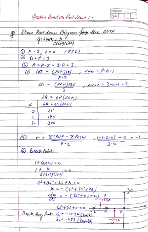 Assignment 3 - EE 206 Control Systems Tutorial 9 Topic: BODE PLOT ...