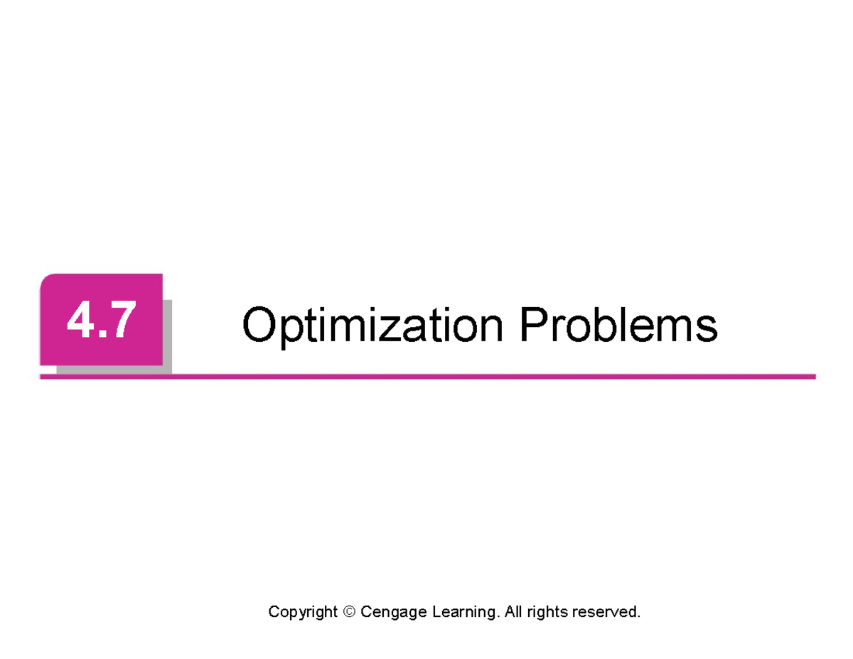 Mathematical Optimization Techniques: Math 131 Notes - Studocu