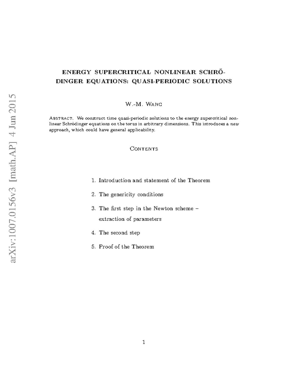 1007 - Cours - arXiv:1007 [math] 4 Jun 2015 ENERGY SUPERCRITICAL ...