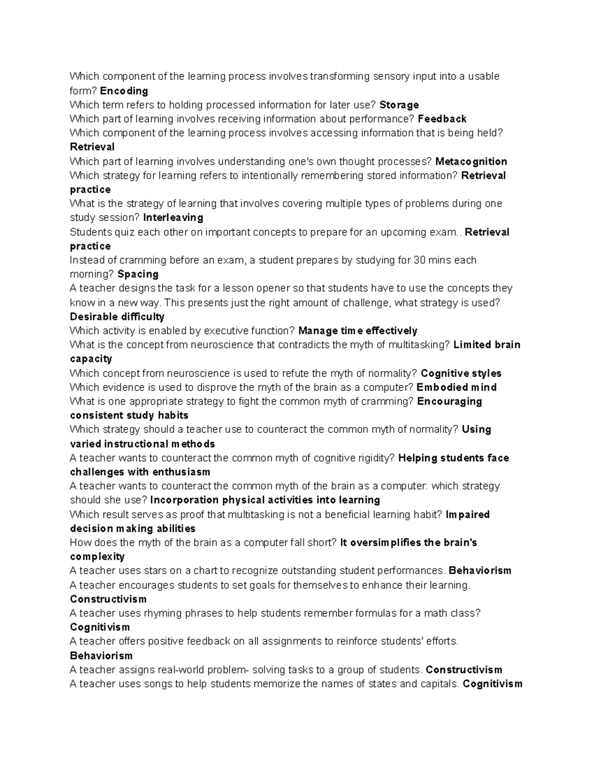 EDU 101: Teaching Strategies & Learning Myths - A Detailed Overview ...