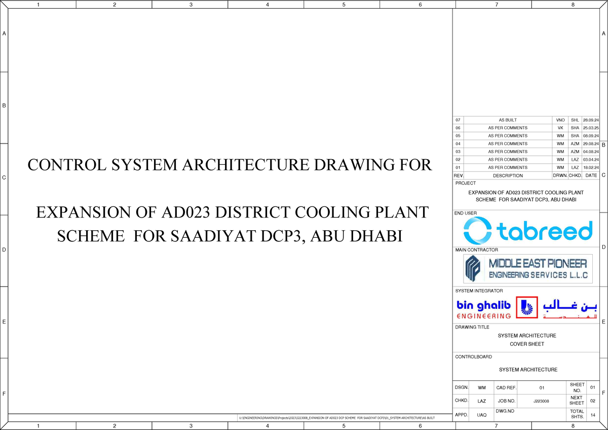 System Architecture Drawing for AD023 DCP3 Expansion (AS BUILT) - Studocu