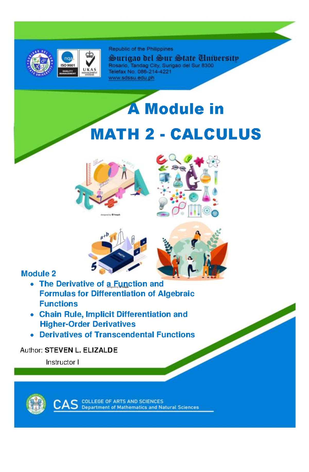 The Derivative of a Functions and Formulas for Differentiation of ...