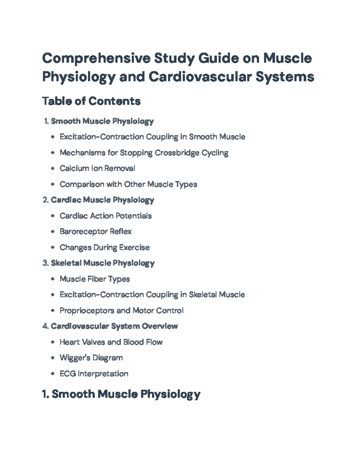 Skeletal Muscle Review Notes for A&P Course - Studocu