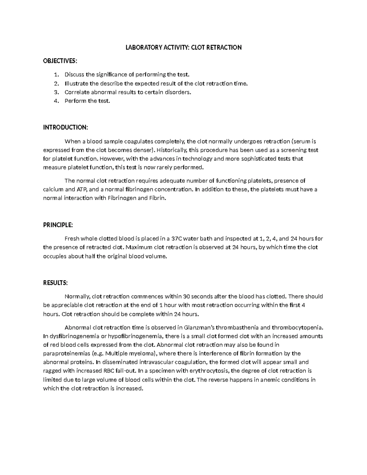 Clinical Chemistry Prelims Reviewer (1st Sem 2024-2025) - Studocu