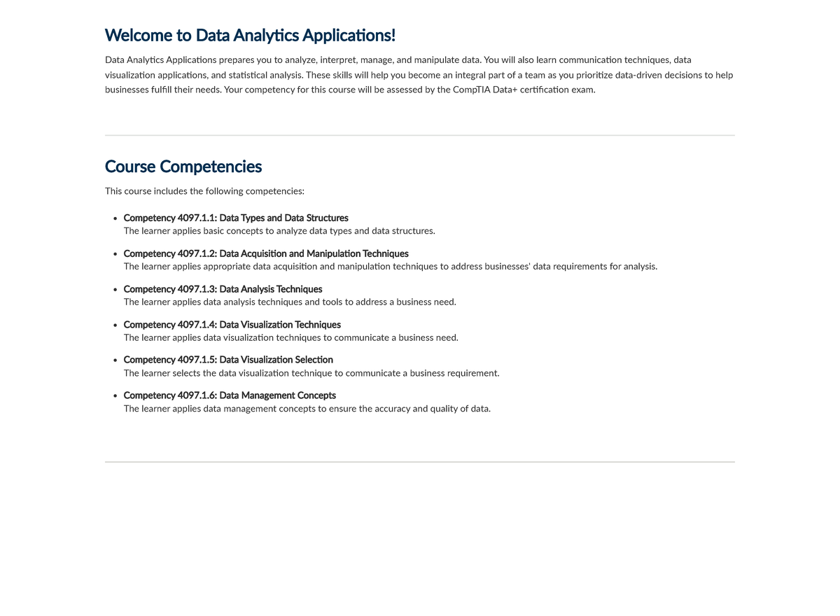 Data Analytics Applications (Course Code: 4097) - Comprehensive Study ...