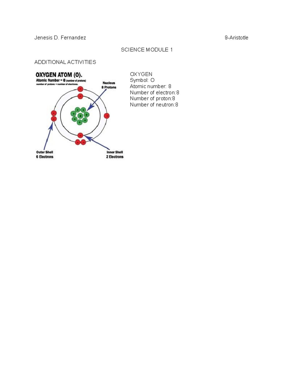 (module 3-7) science module answers - Jenesis D. Fernandez 9-Aristotle ...