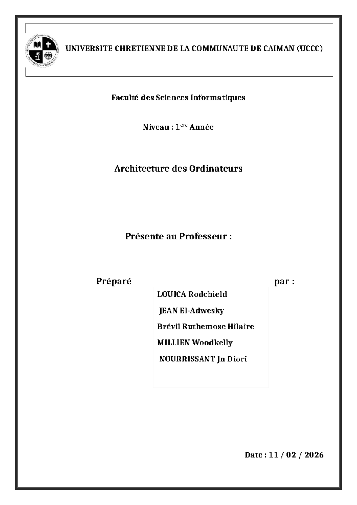 Comparaison CISC vs RISC : Analyse des Architectures - 1ère Année - Studocu