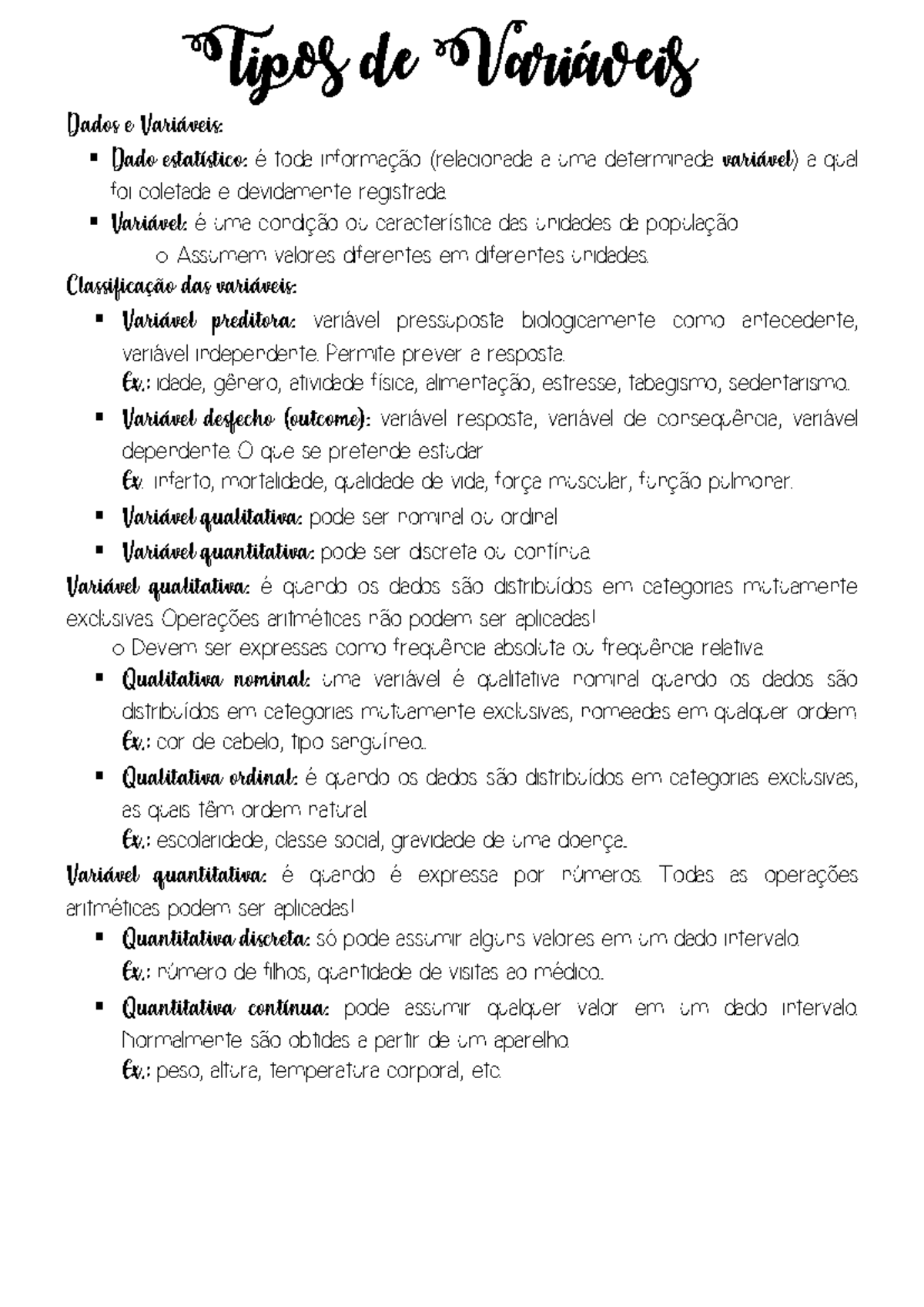 Tipos de variáveis - Tipos de Variáveis Dados e Variáveis: Dado ...