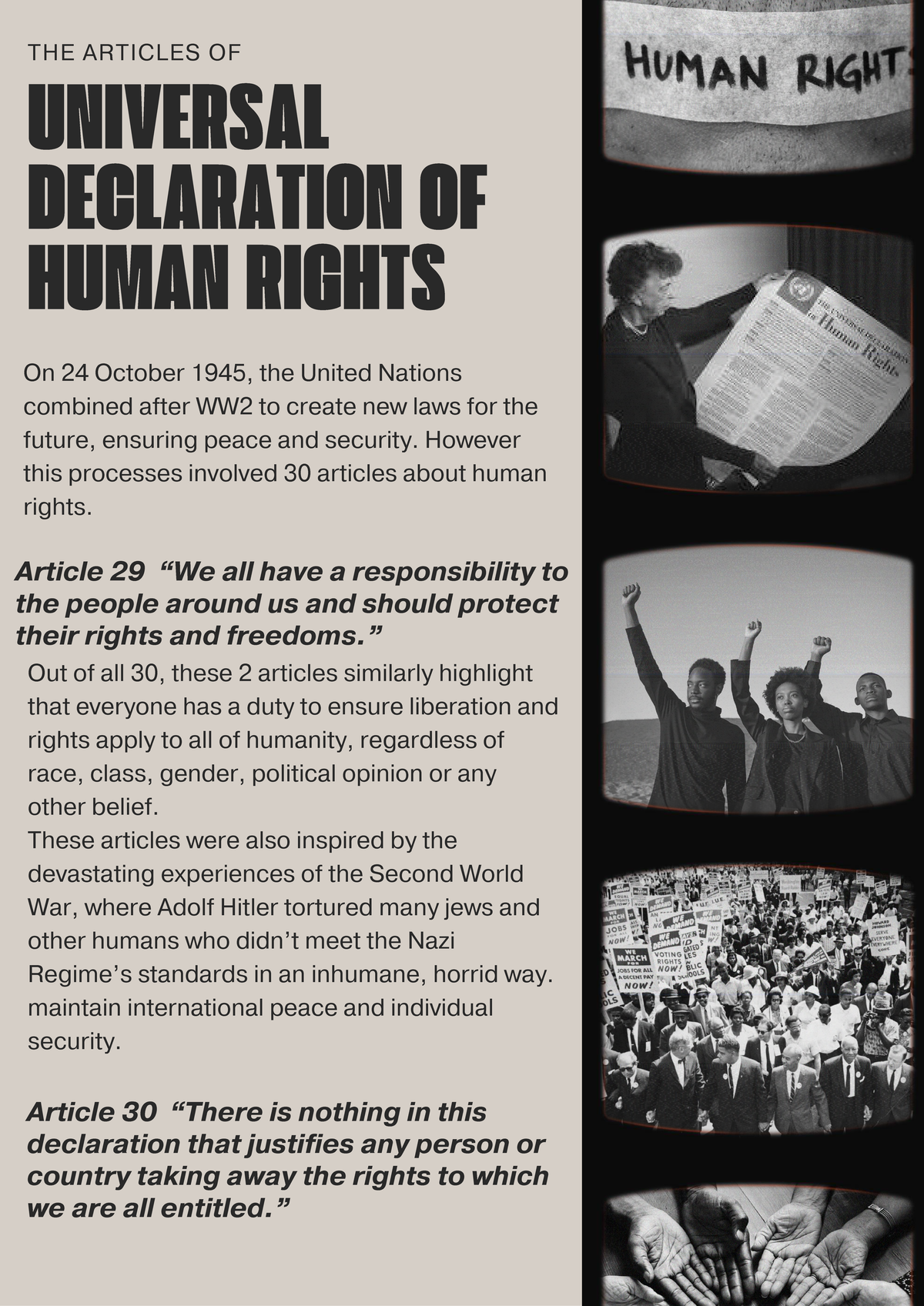 UN Universal Declaration of Human Rights: Key Articles Explained - Studocu