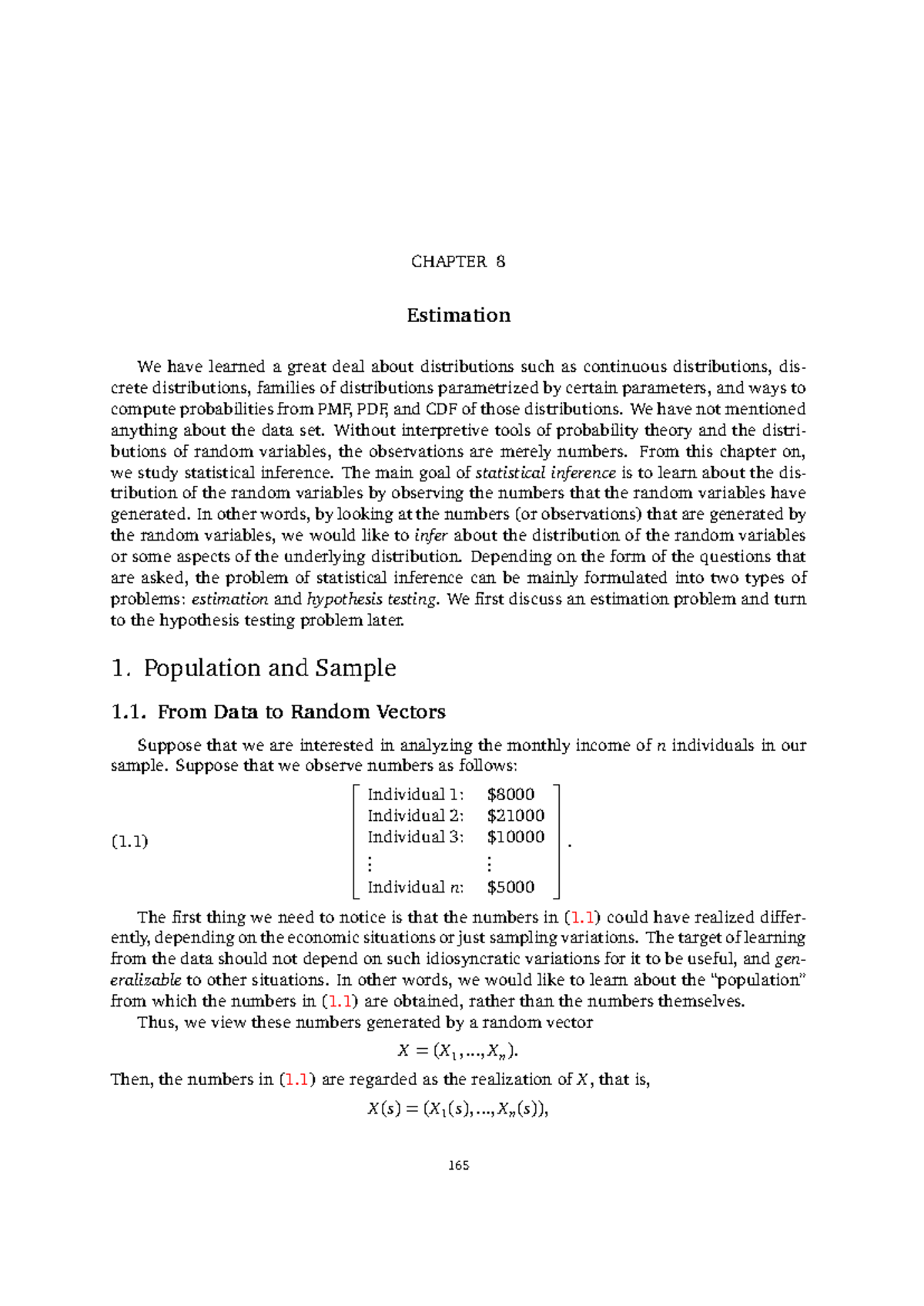 CHAPTER 8: Statistical Inference and Estimation Techniques - Studocu