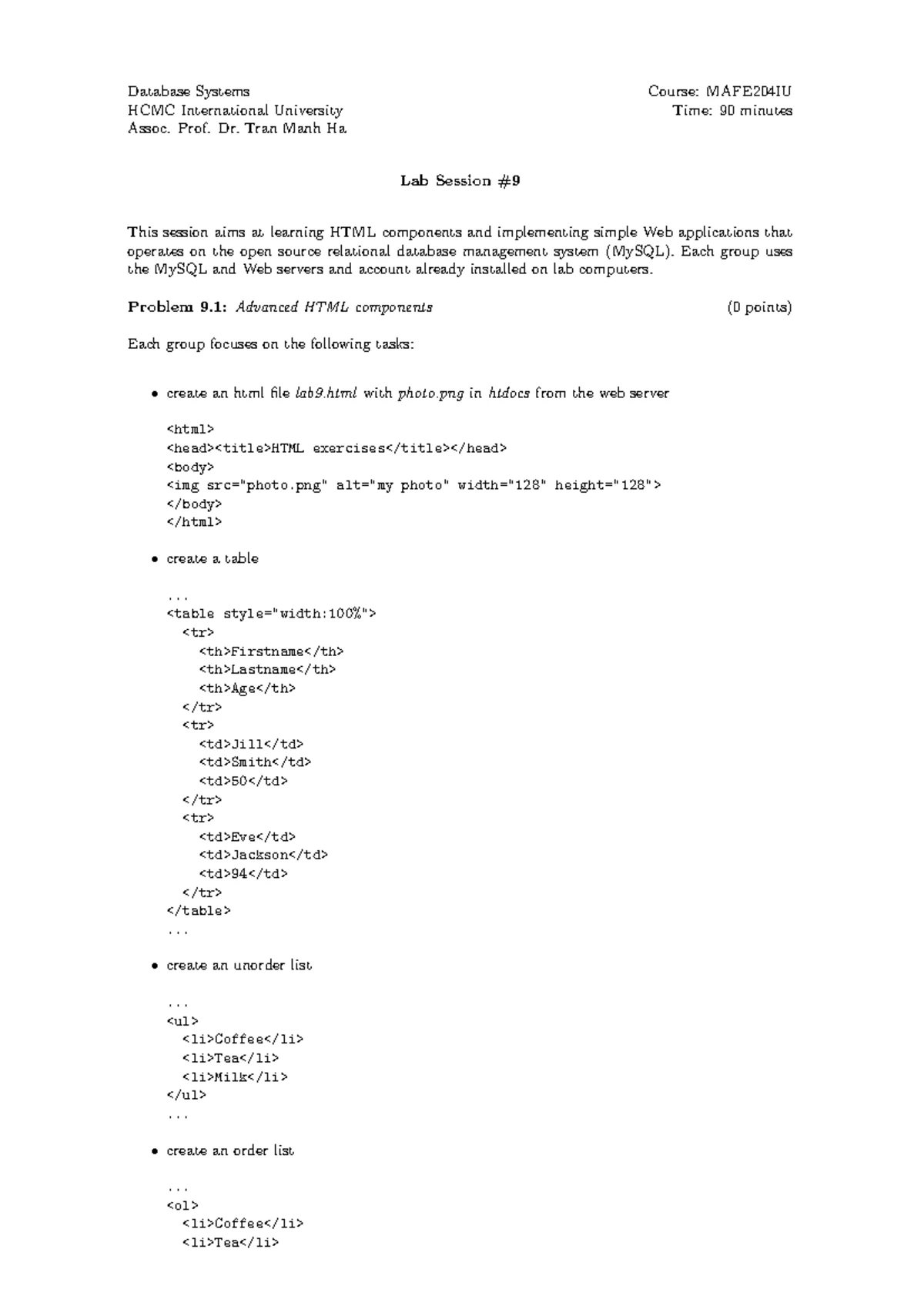 Database Systems Lab Session MAFE204IU: Web App Implementation Guide ...