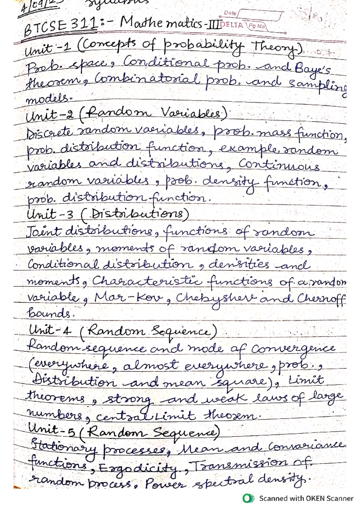 Math Unit 1 to 3 - Notes - Mathematics - Studocu