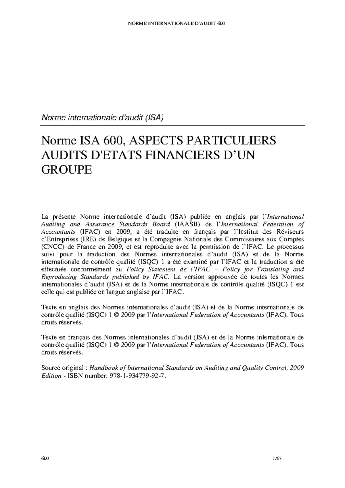 IFRS 9 Instruments Financiers : Norme Internationale de Juillet 2014 ...