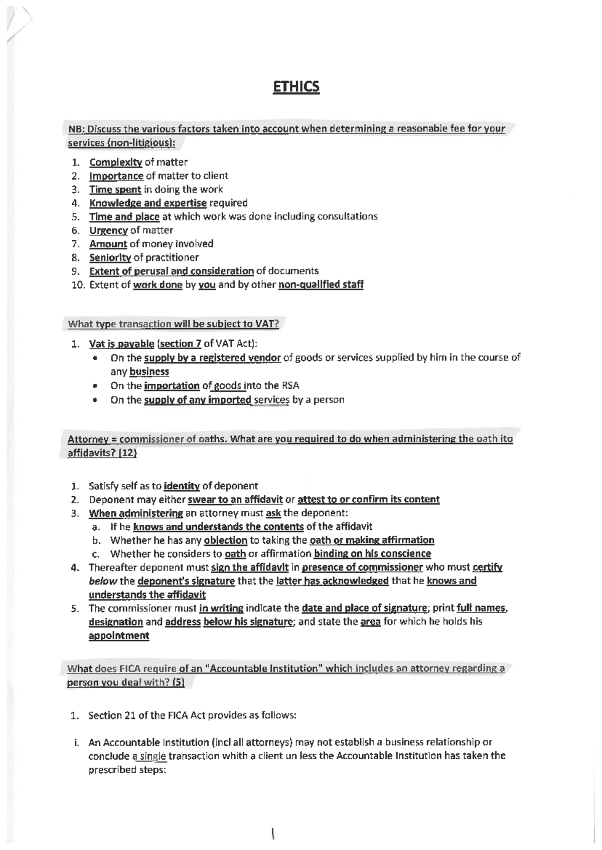 Ethics Lecture Notes - Revision 2 - Studocu