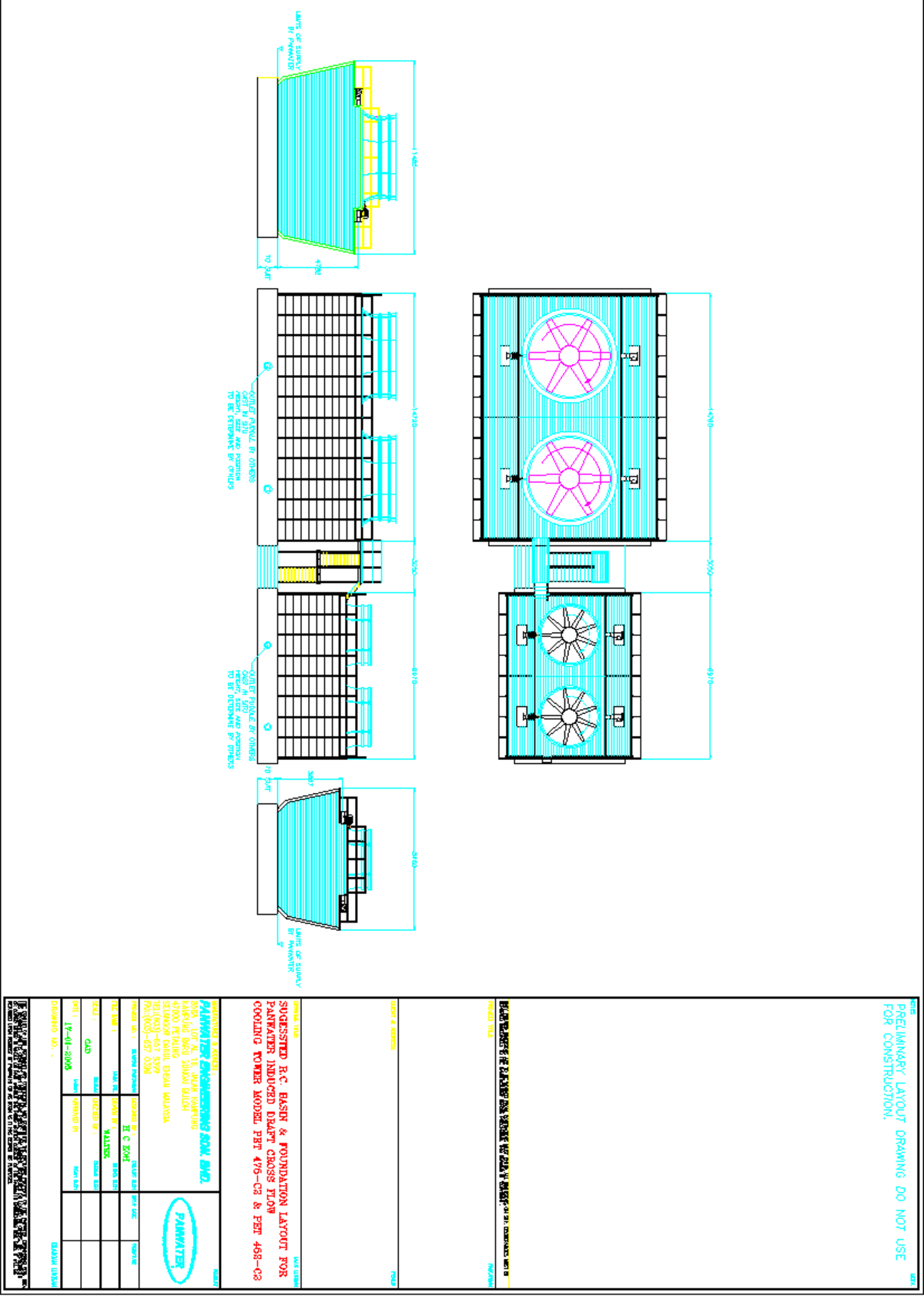 CWT 5 - Preliminary Layout for Cooling Water Tower Design - Studocu