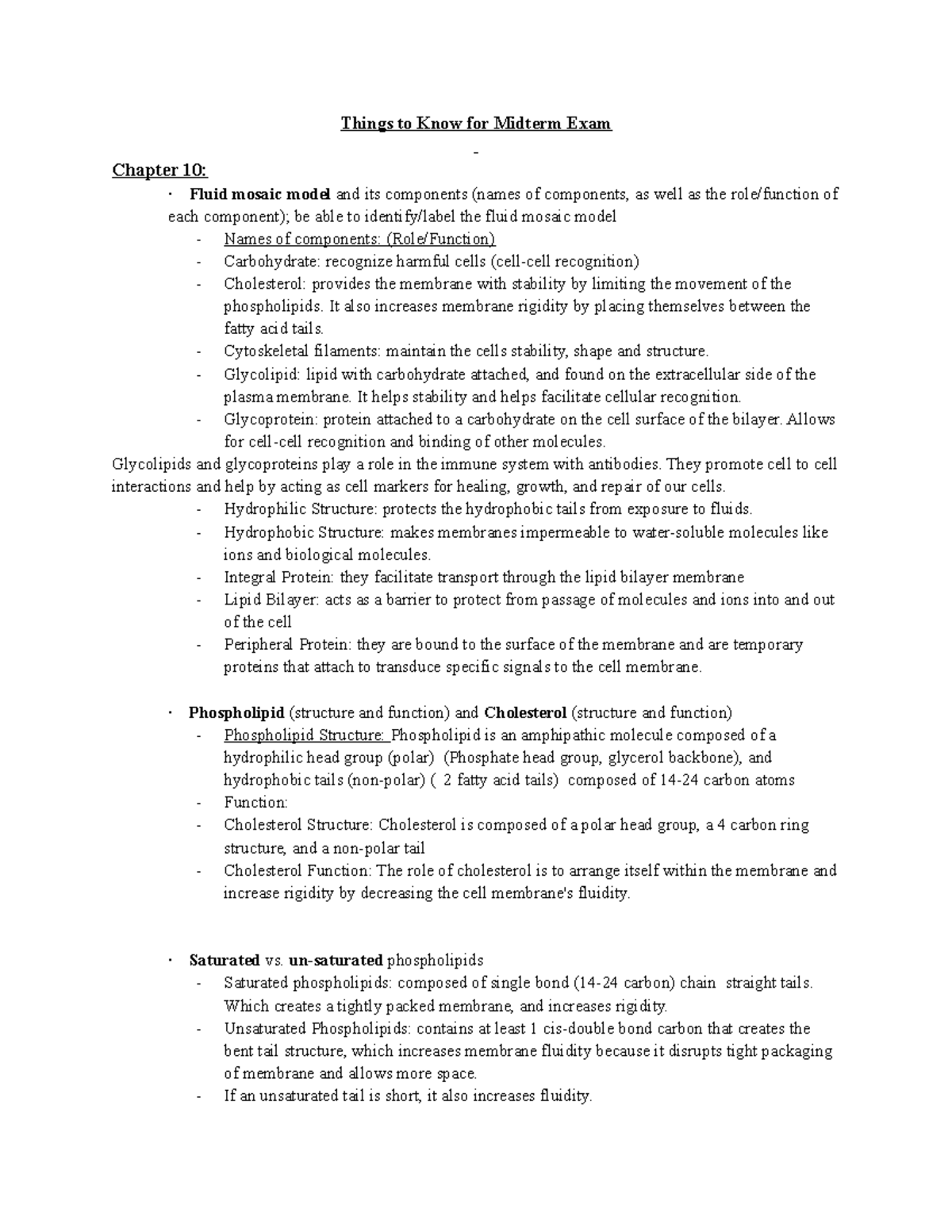 Understanding Key Concepts for BIOL 101 Midterm Exam - Studocu