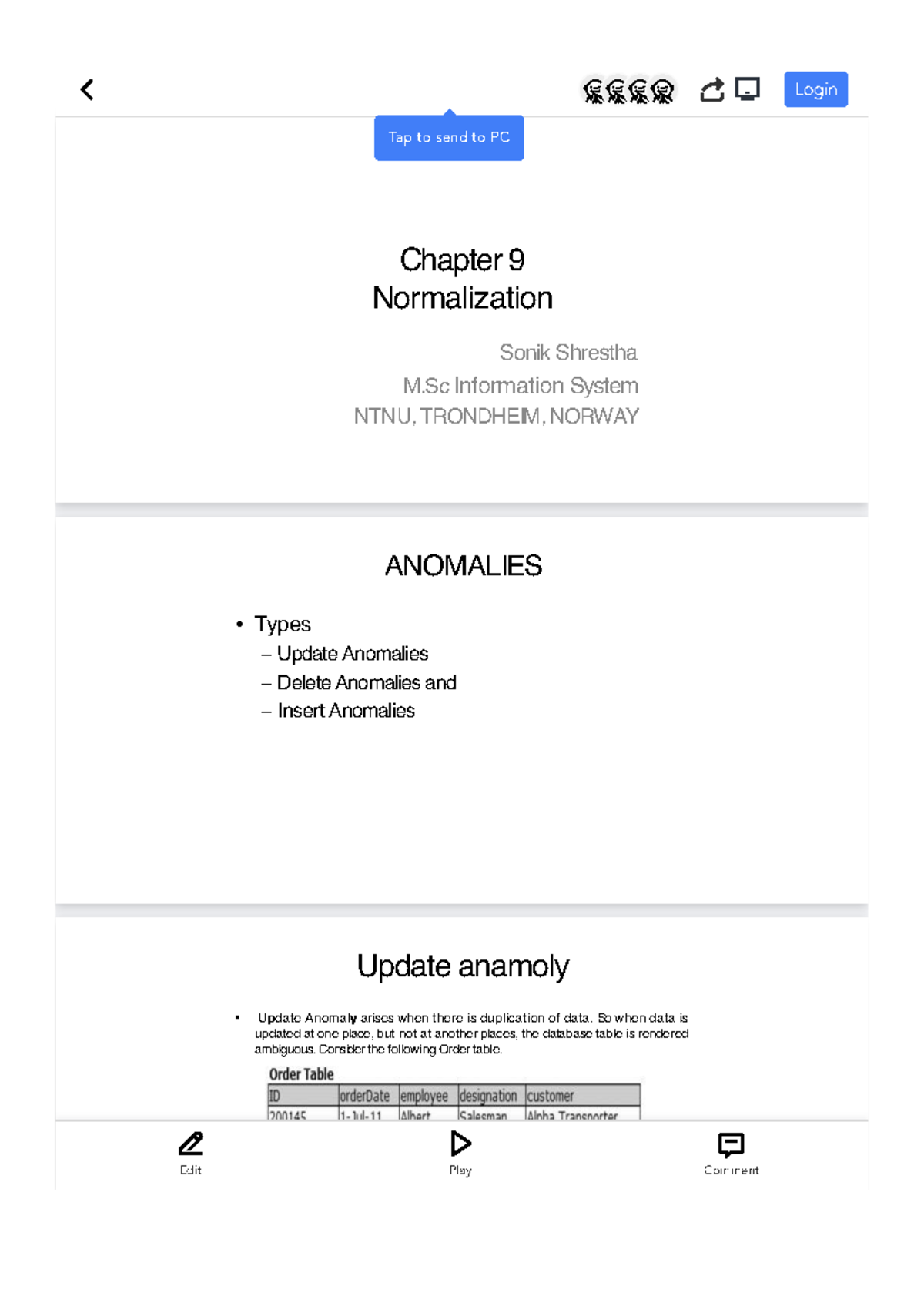 Chapter-9- Normalization - Chapter 9 Normalization Sonik Shrestha M ...