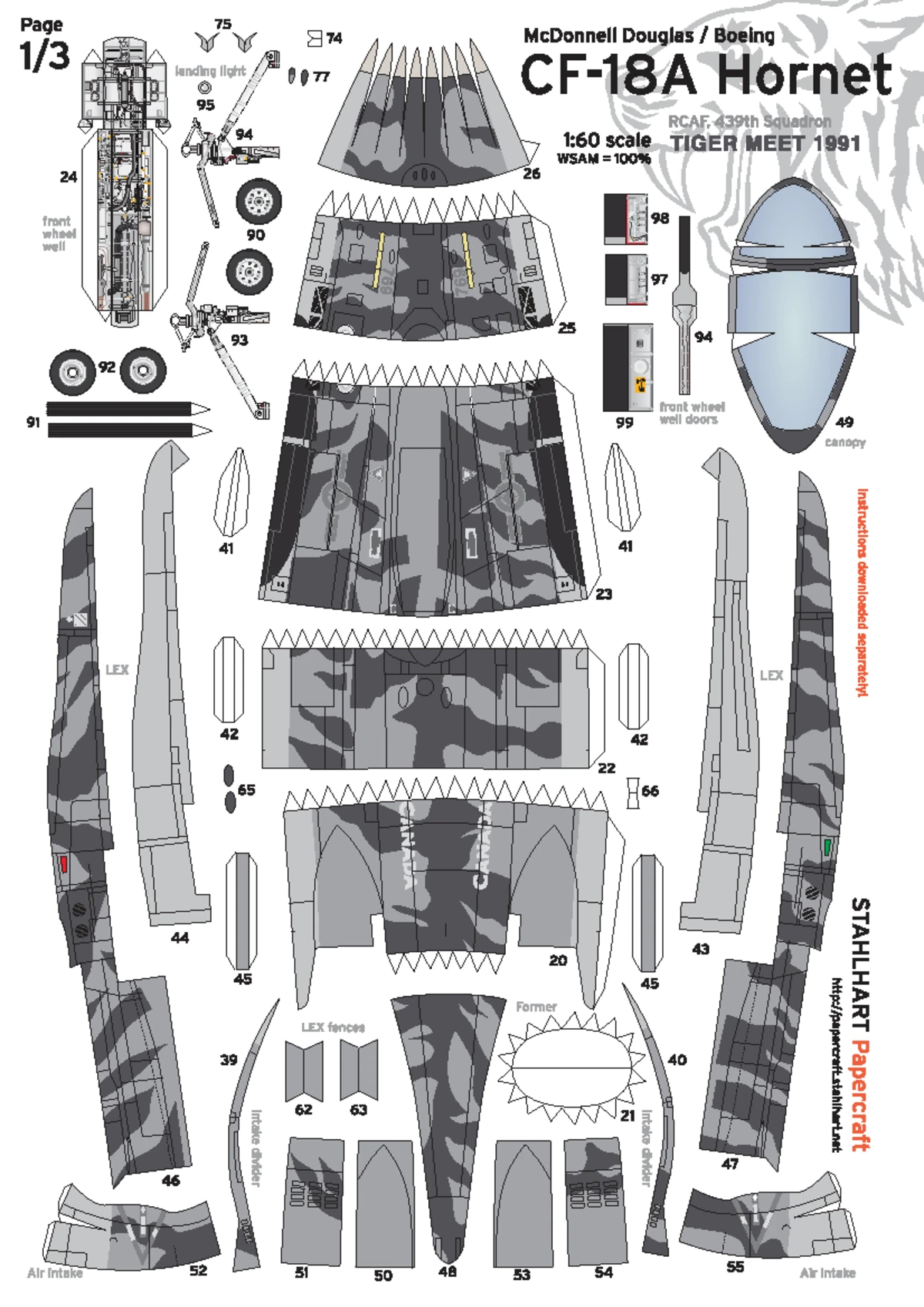 Papercraft F-18 Super Hornet Model Building Guide - Studocu