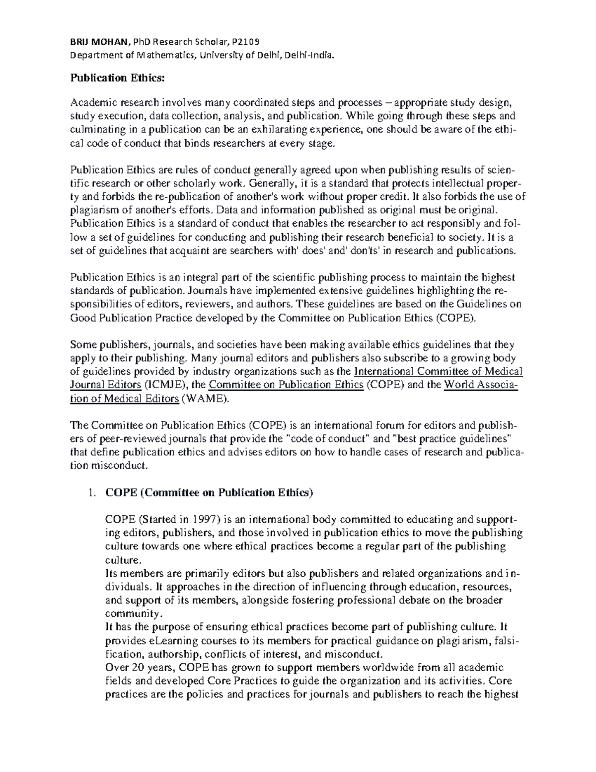 Publication Ethics in Academic Research: Guidelines and Standards (BM ...