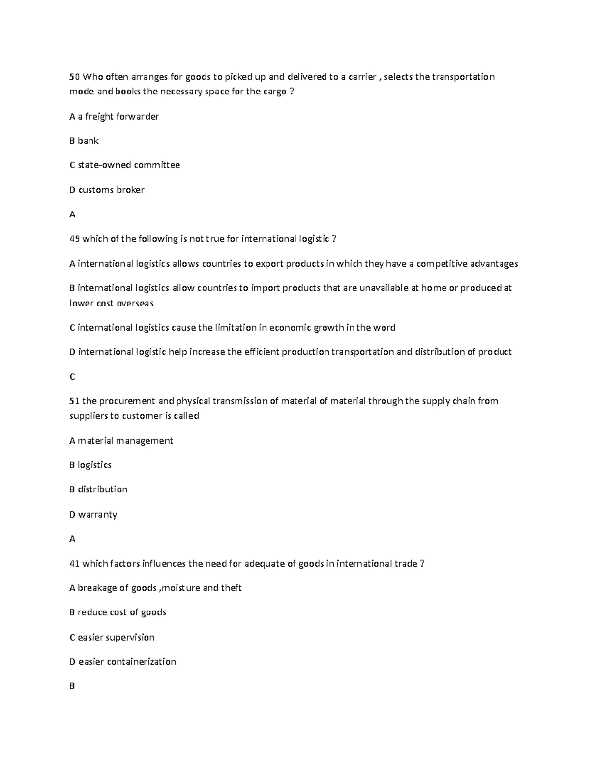 Export and Import Procedures: Revised Documentation Guide - Studocu