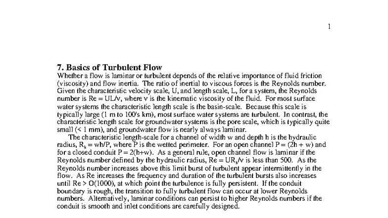 Basics of Turbulent Flow: Understanding Reynolds Number and Shear ...