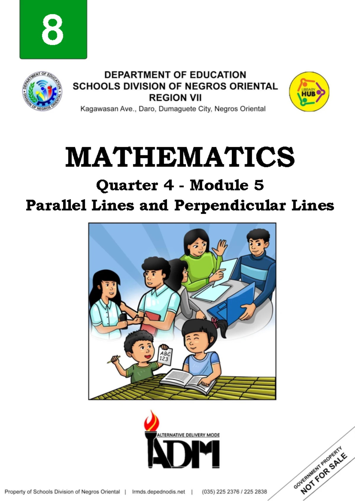 MATH 8 Q4 Module 3 - Proving Properties of Parallel Lines Cut by a ...