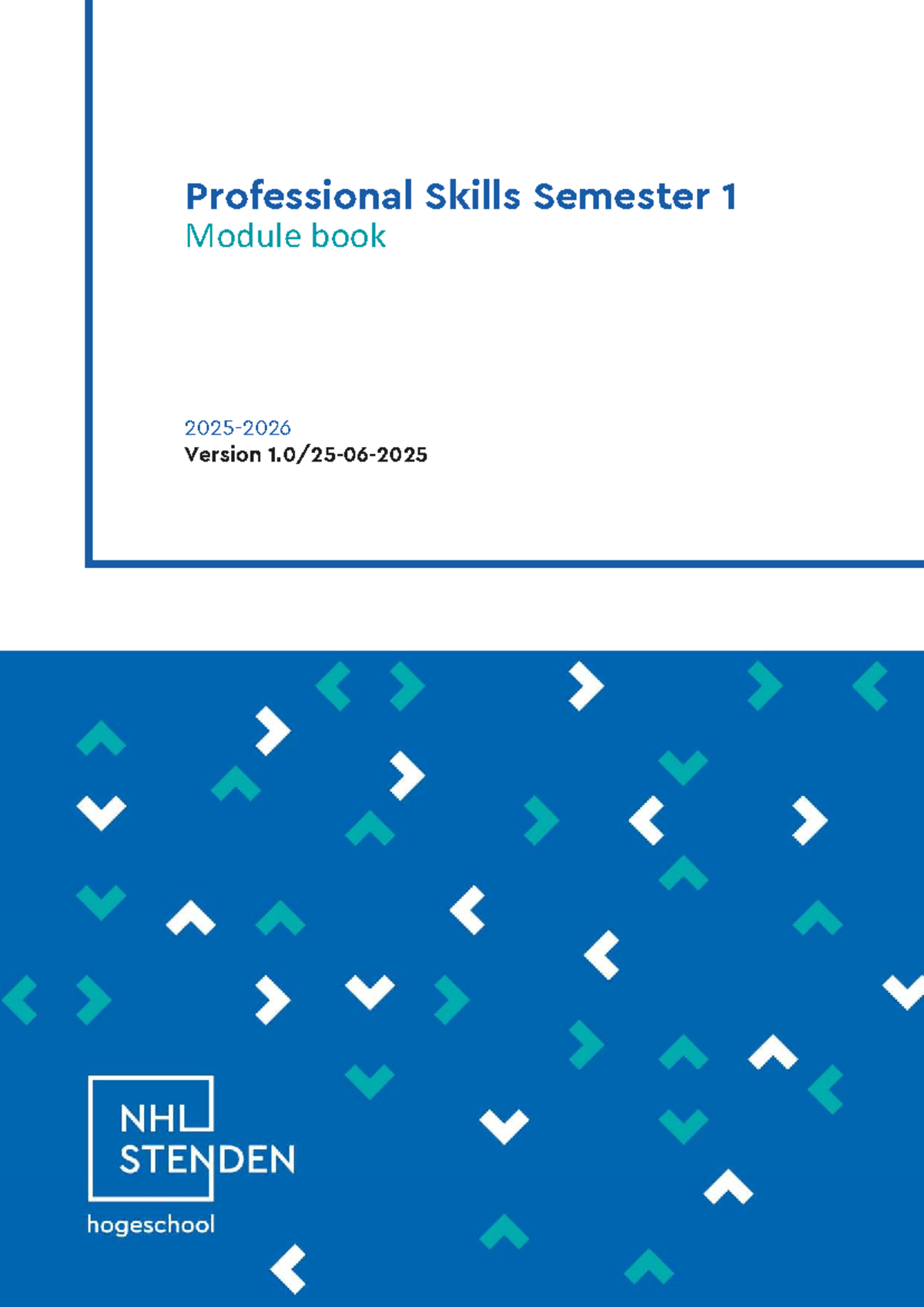 Professional Skills Semester 1 Module Book 2025-2026 - Studeersnel