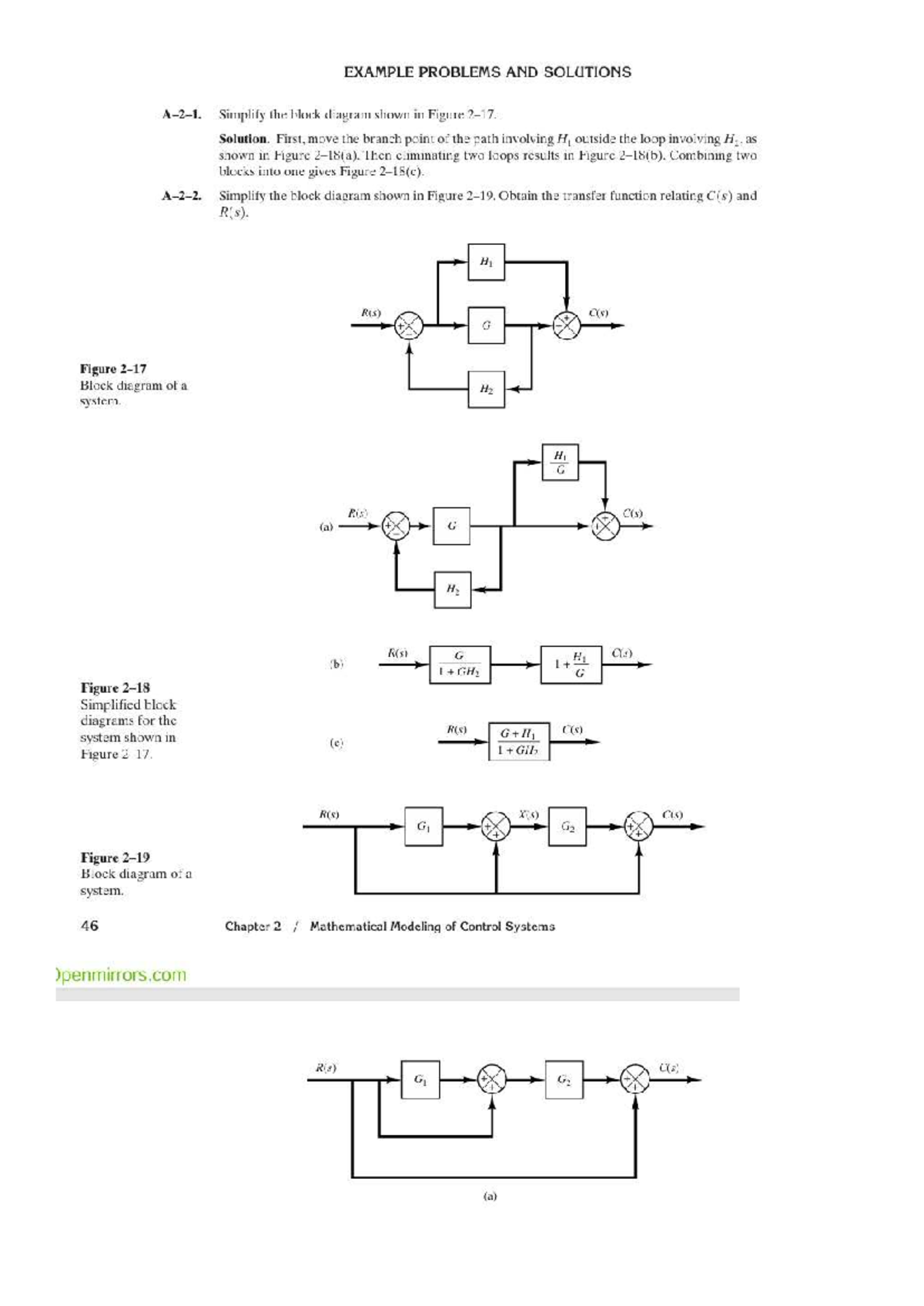 Ogata - Example Problems & Solutions for Control Systems (ENGR 123 ...
