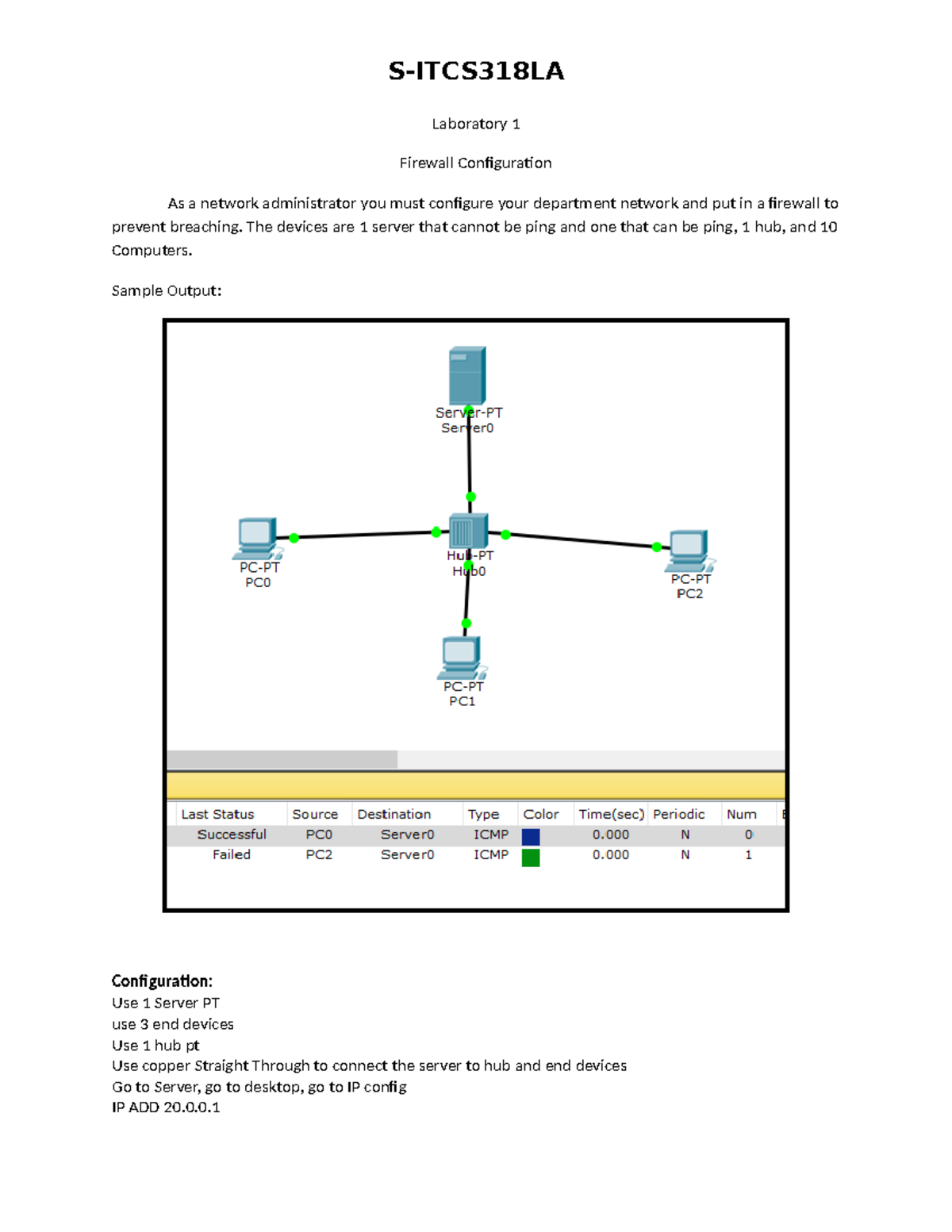 Laboratory Activity 16: Firewall Configuration Guide - Studocu