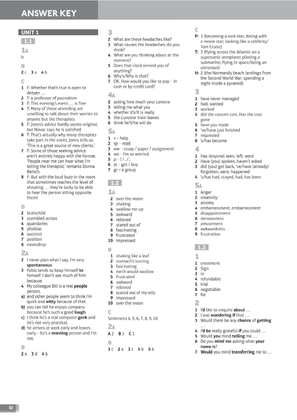 Workbook Key: Answers and Solutions for Study Exercises - Studocu