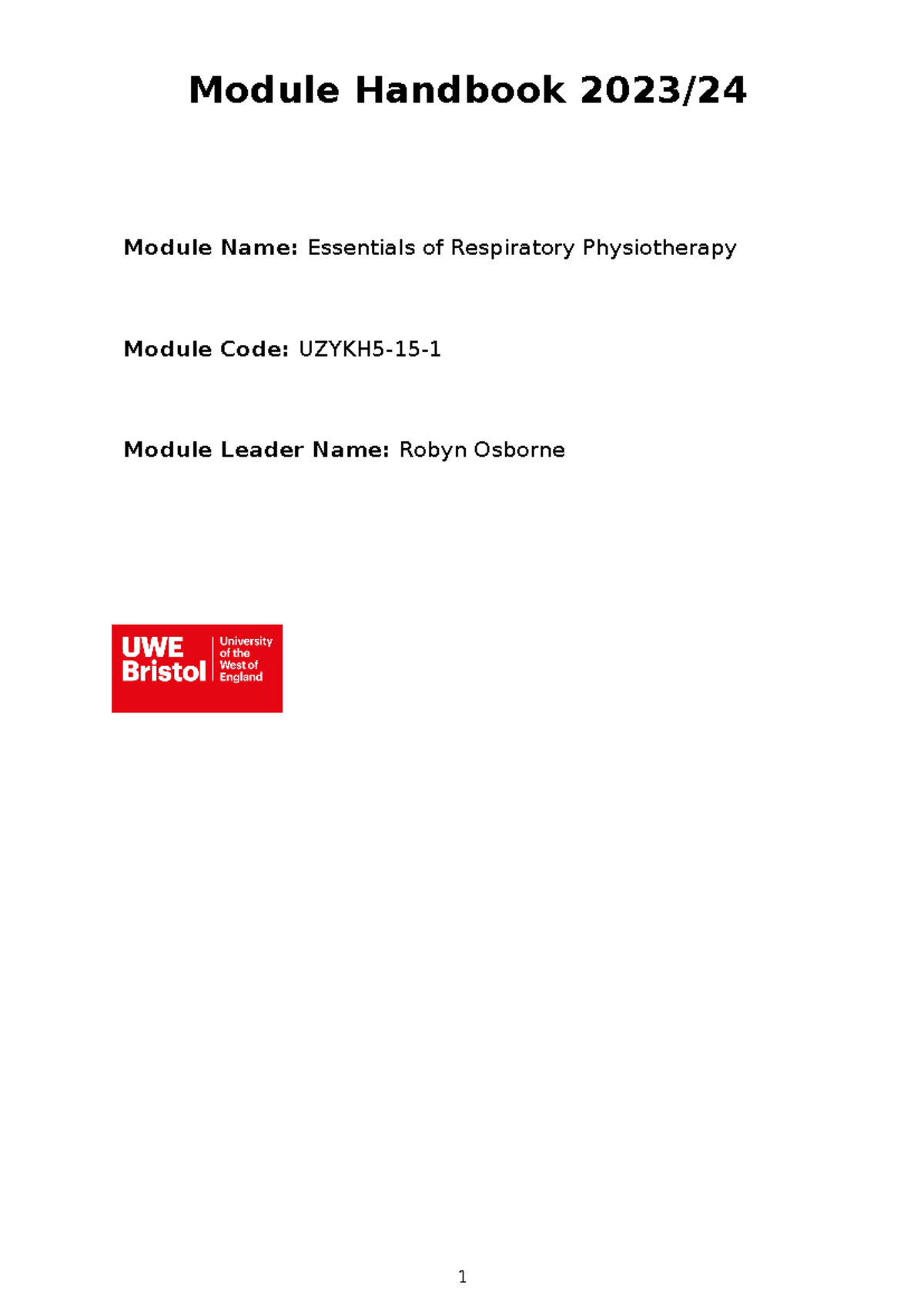 Module Handbook 2023 - .... - Module Handbook 2023/ Module Name ...