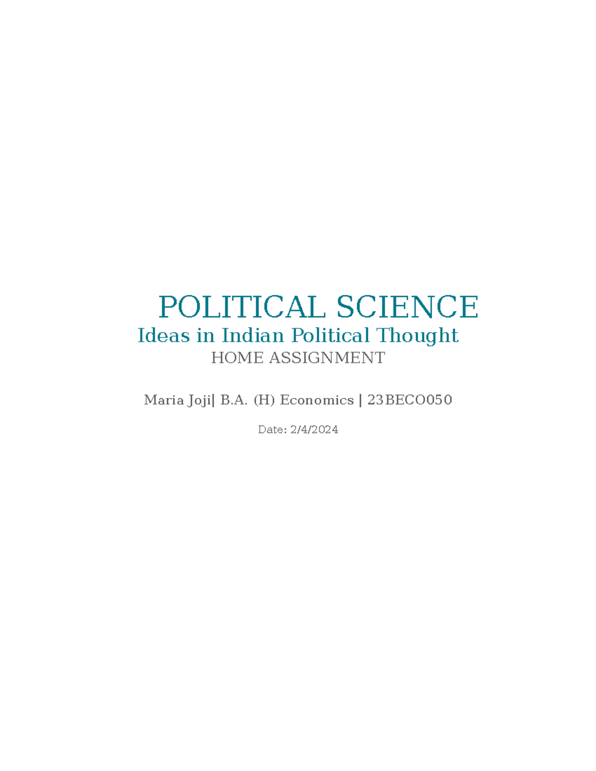Project essentials of hindutva - POLITICAL SCIENCE Ideas in Indian ...