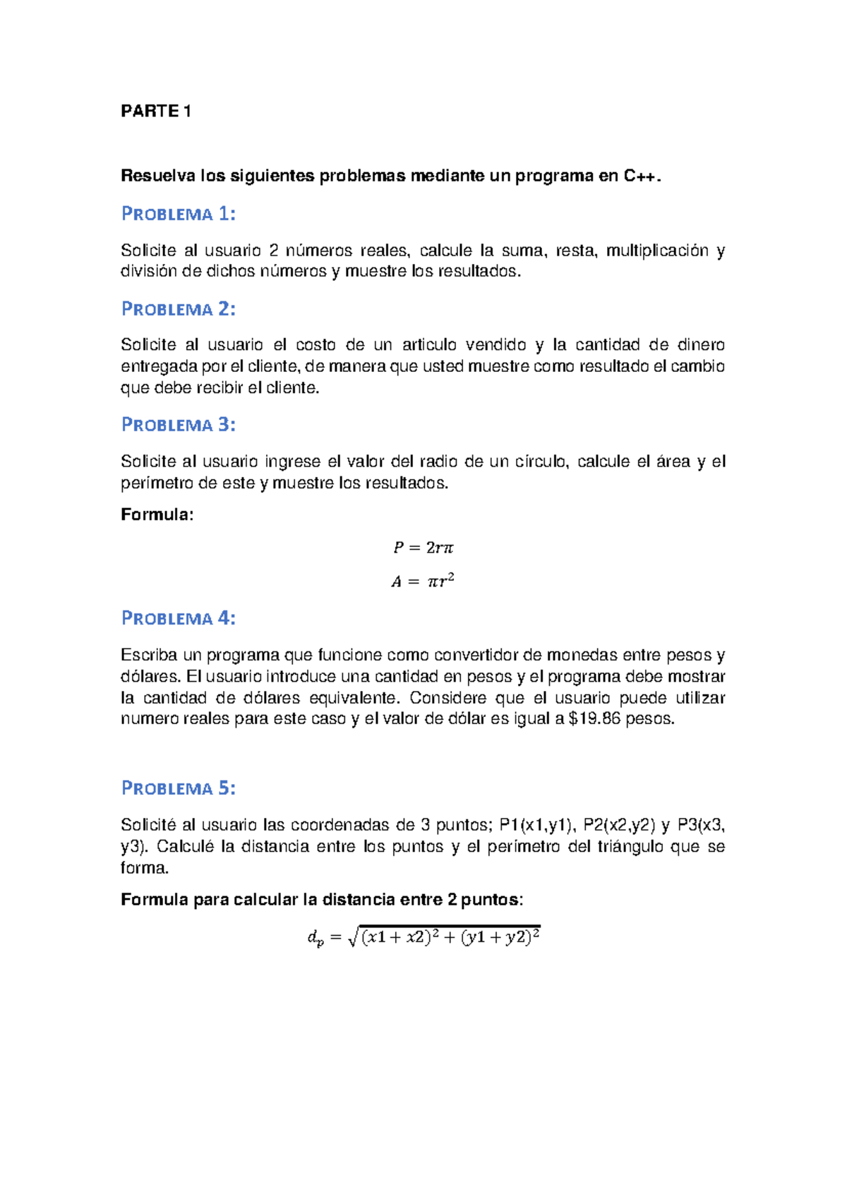 Resolución de Problemas de Programación en C++ - Ejercicios y ...