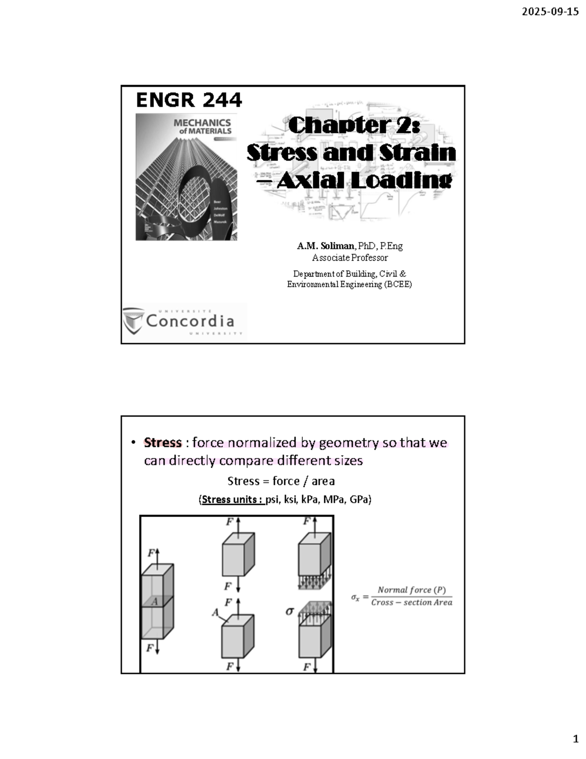 ENGR 244 Chapter 8: Stress and Strain Analysis Notes - Studocu