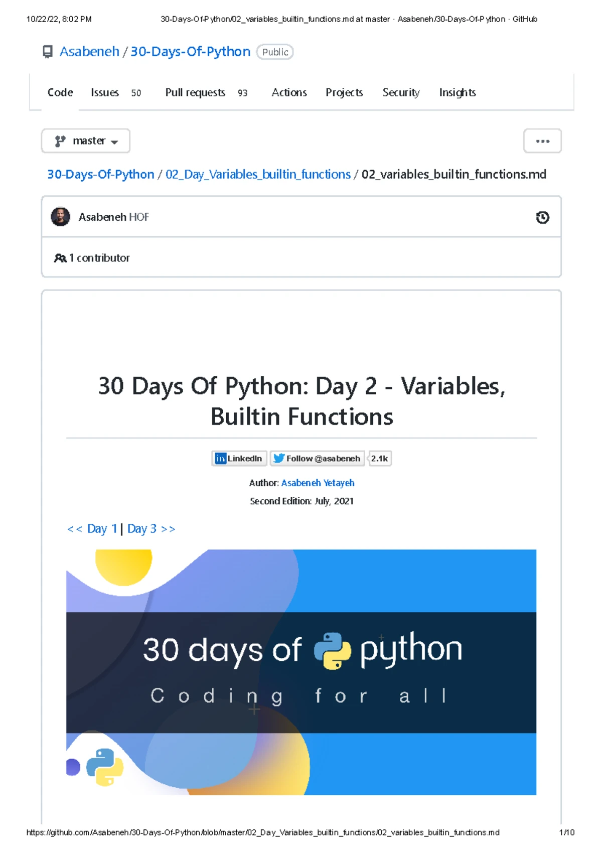 Python DAY 1 - Introduction & Setup Guide for 30-Day Challenge - Studocu