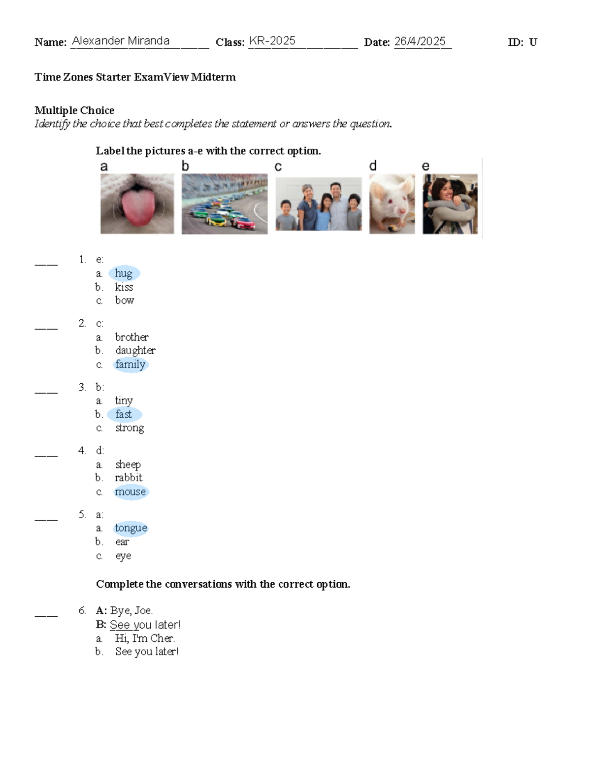 Exam View - TZStarter Midterm Practice Questions and Answers - Studocu