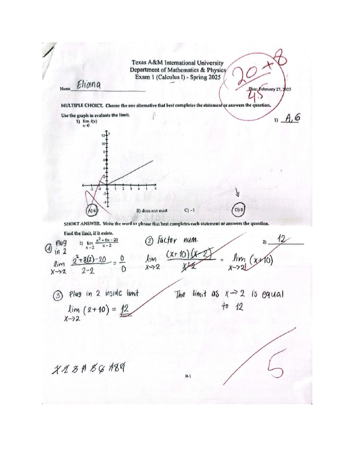 Math 2413 Exam 1 Notes: Calculus Chapter 2.2 - Limits and Derivatives ...