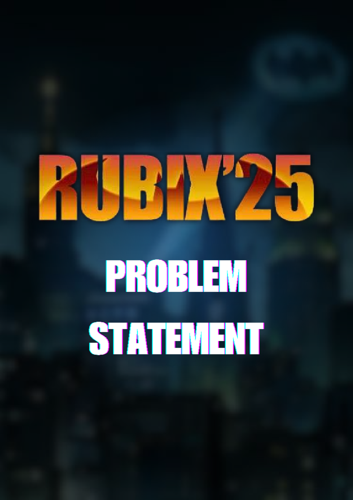 Problem Statements for Rubix'25: AI, ML, Blockchain & Social Causes ...