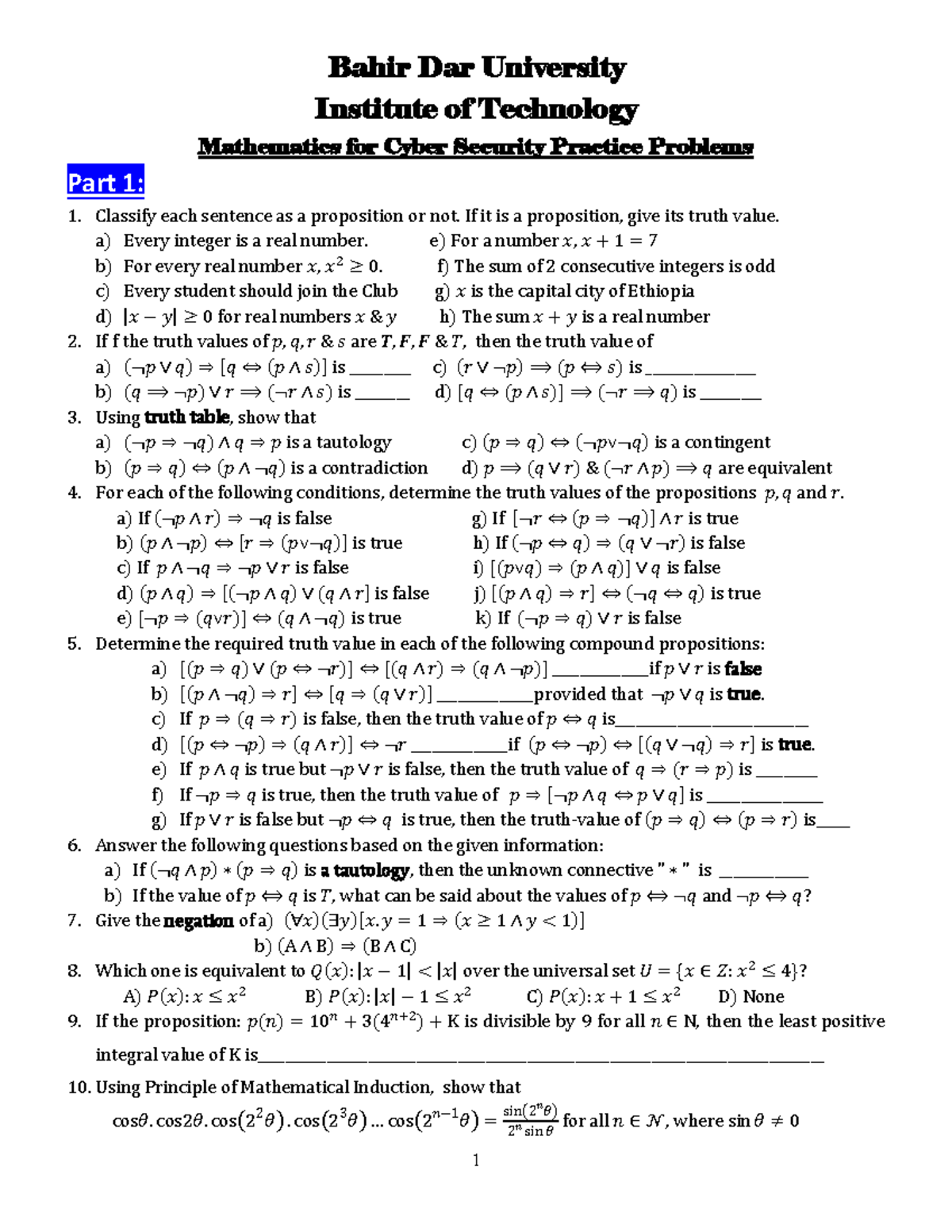 000-Mathematics for Cyber Security 031701 - Bahir Dar University ...