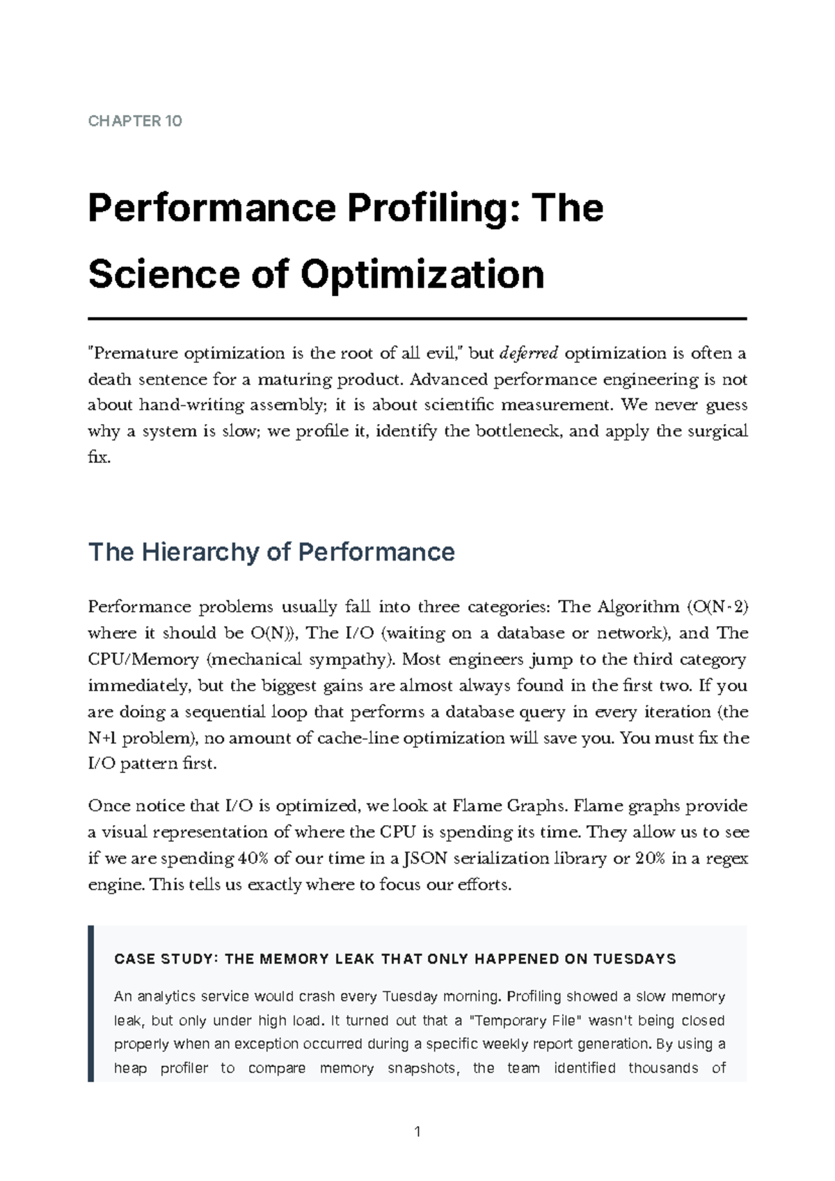 CHAPTER 10: Performance Profiling & Optimization Techniques - Studocu