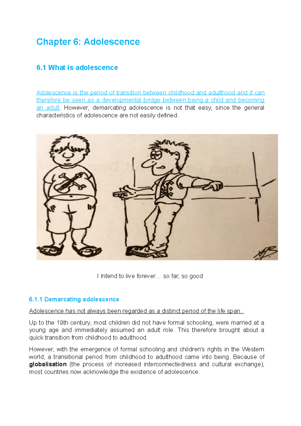 SLK Chapter 6 - Adolescence Development Notes and Key Insights - Studocu